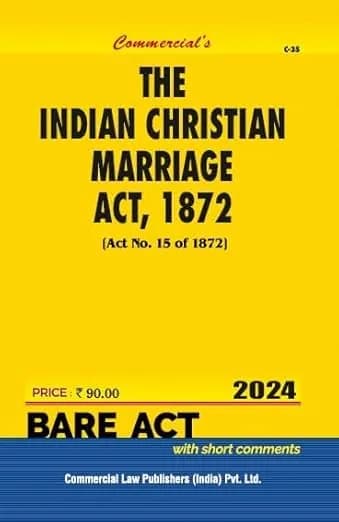 Image of - Christian Marriage Act, 1872