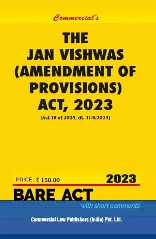 Image of - Jan Vishwas Amendment of Provisions Act, 2023