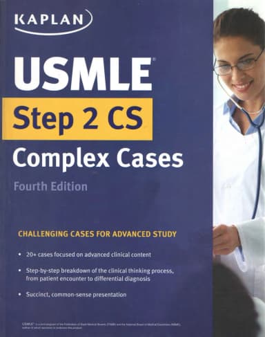 Image of - Kaplan Usmle Step 2 Cs Complex Cases Challenging Cases For Advanced Study | Paperback