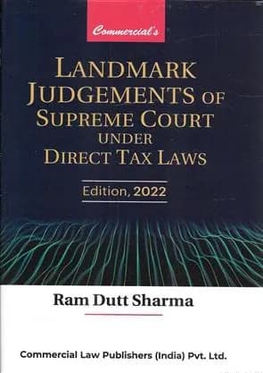 Image of - Landmark Judgements of Supreme Court in Direct Tax Laws May Edition