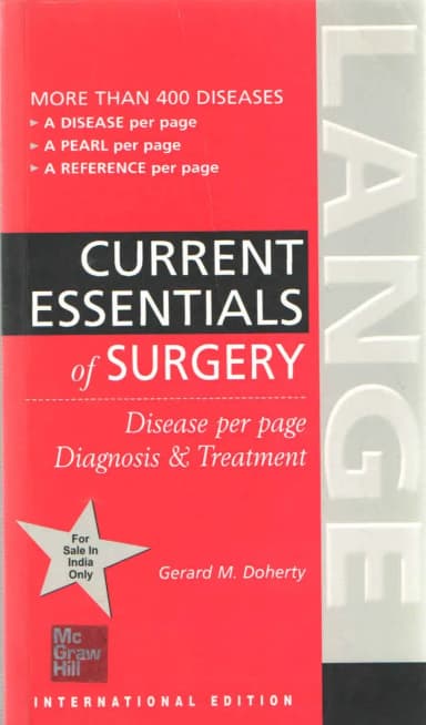 Image of - Lange Current Essentials Of Surgery | Paperback