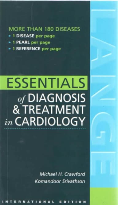 Image of - Lange Essentials Of Diagnosis And Treatment In Cardiology | Paperback