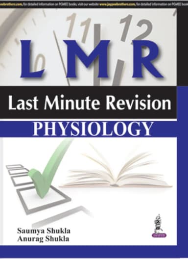 Image of - Lmr:Last Minute Revision Physiology | Paperback
