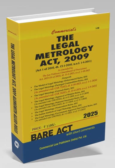 Image of - Legal Metrology Act, 2009 alongwith Rules