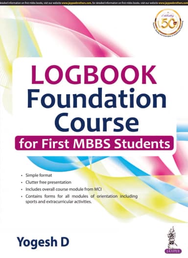 Image of - Logbook Foundation Course For First Mbbs Students | Paperback