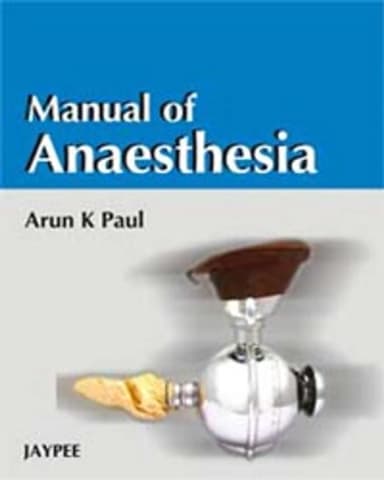 Image of - Manual Of Anaesthesia | Paperback