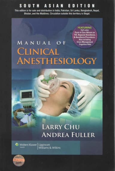 Image of - (Old)Manual Of Clinical Anesthesiology(Sae) | Paperback