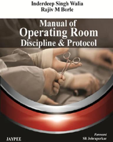 Image of - Manual Of Operating Room Discipline And Protocol | Paperback