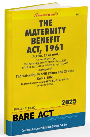 Image of - Maternity Benefit Act, 1961 alongwith Rules, 1963