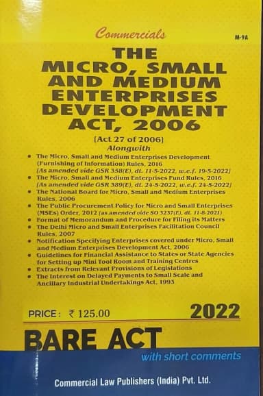 Image of - Micro, Small and Medium Entp. Dev. Act, 2006 with Rules