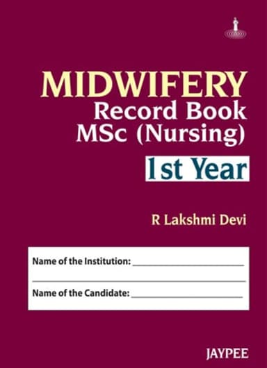 Image of - Midwifery Record Book Msc Nursing Ist Year | Hardcover