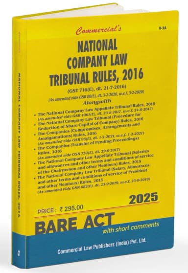 Image of - National Company Law Tribunal Rules, 2016 alongwith allied Rules