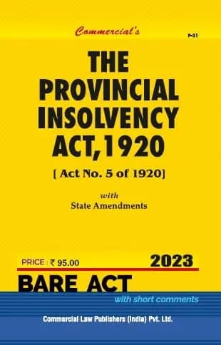 Image of - Provincial Insolvency Act, 1920
