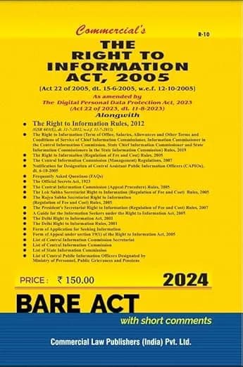 Image of - Right to Information Act, 2005 alongwith Rules and Allied Act