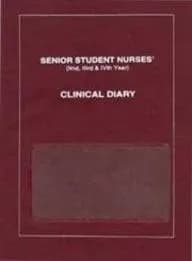 Image of - Senior Students Nurses Clinical Diary | 