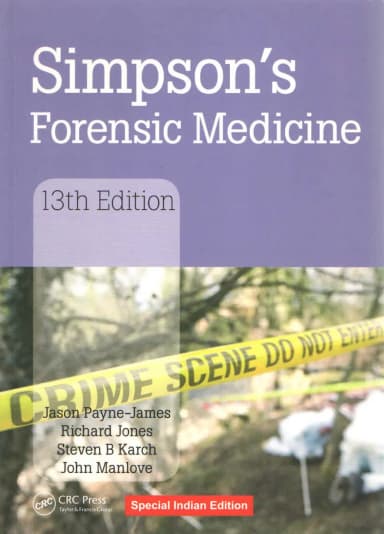 Image of - (Old)Simpson'S Forensic Medicine(Indian Edition) | Paperback