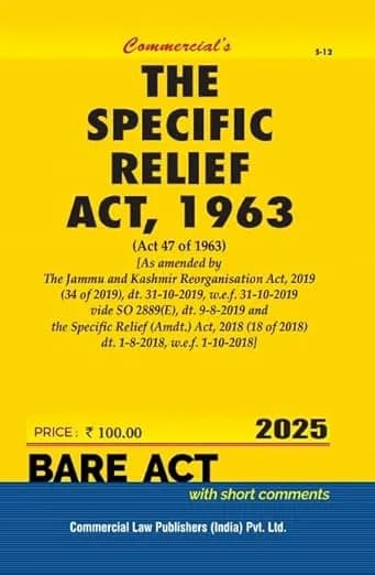 Image of - Specific Relief Act, 1963