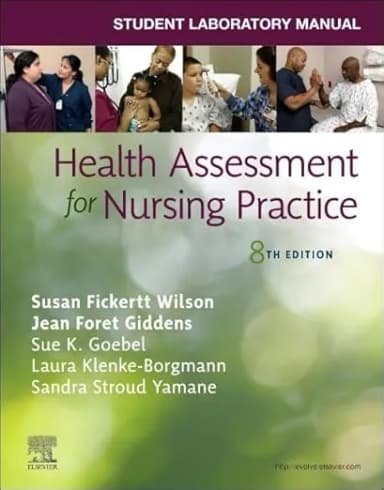Image of - Student Laboratory Manual for Health Assessment for Nursing Practice -8th Edition