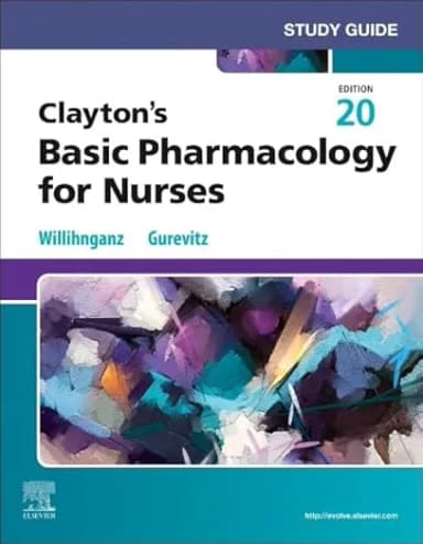 Image of - Study Guide for Clayton's Basic Pharmacology for Nurses -20th Edition