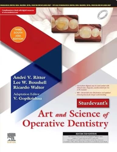 Image of - Sturdevant's Art & Science of Operative Dentistry(SAE) -Third Edition