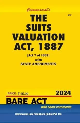 Image of - Suits Valuation Act, 1887 with State Amendments