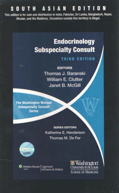Image of - (Old)The Washington Manual Of Endocrinology Subspeciality Consult | Paperback