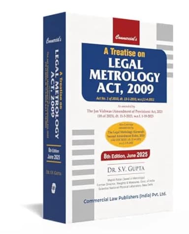 Image of - A Treatise On Legal Metrology Act, 2009 8th Edition