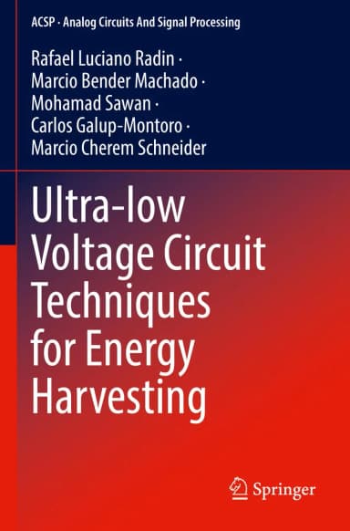 Image of - Ultra Low Voltage Circuit Techniques For Energy Harvesting | Paperback