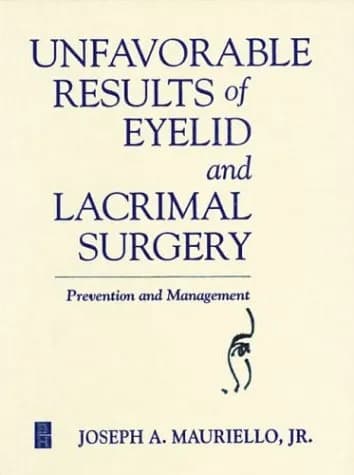 Image of - Unfavorable Results of Eyelid and Lacrimal Surgery  Prevention and Management