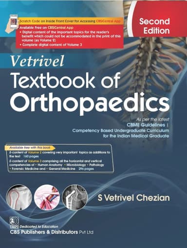 Image of - Vetrivel Textbook Of Orthopaedics 2nd Edition | Paperback