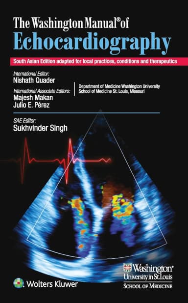 Image of - The Washington Manual Of Echocardiography (Sae) | Paperback