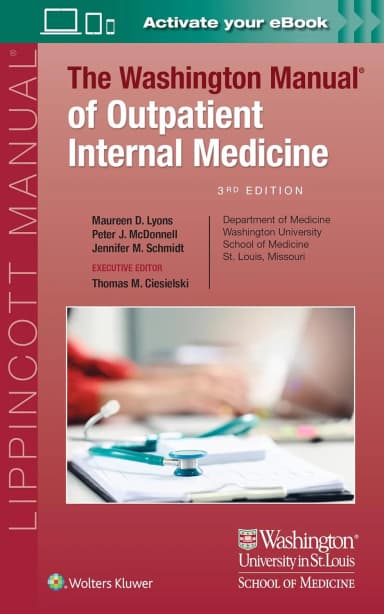 Image of - The Washington Manual Of Outpatient Internal Medicine Third Edition | Paperback