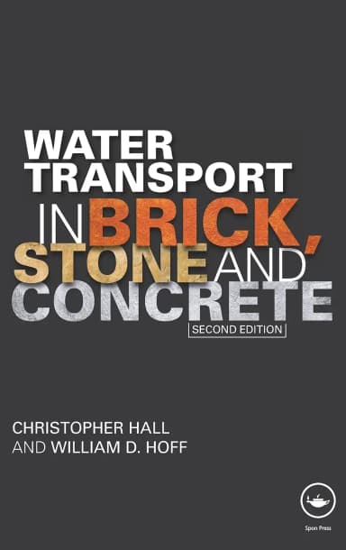 Image of - Water Transport in Brick | Stone and Concrete | 2nd Edition | Hardcover