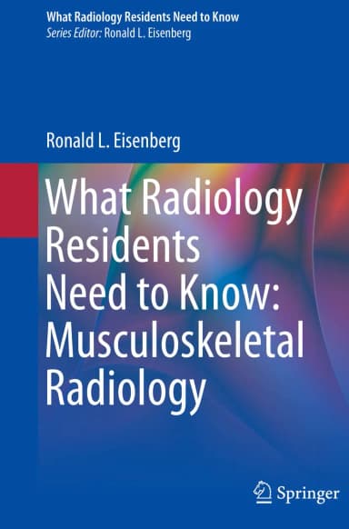 Image of - What Radiology Residents Need To Know Musculoskeletal Radiology | Paperback