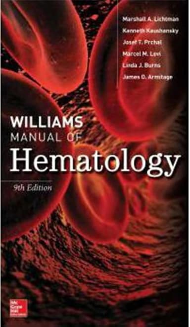 Image of - Williams Manual Of Hematology | Paperback