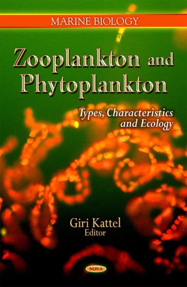 Image of - Zooplankton and Phytoplankton Types | Characteristics and Ecology | Hardcover