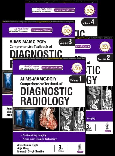 Image of - AIIMS-MAMC-PGIs Comprehensive Textbook of Diagnostic Radiology (4 Volumes)