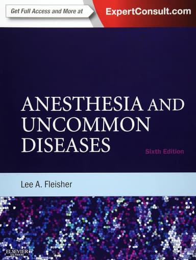 Image of - Anesthesia & Uncommon Diseases: Expert Consult – Online & Print - 6E