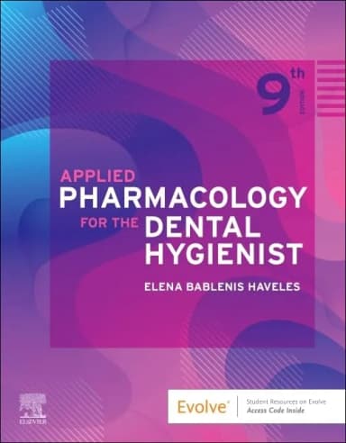 Image of - Applied Pharmacology for the Dental Hygienist-9E