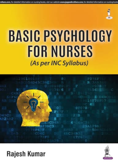 Image of - Basic Psychology for Nurses (As Per INC Syllabus)