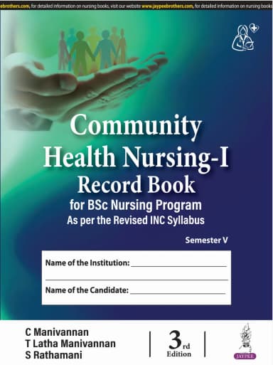 Image of - Community Health Nursing-I Record Book for BSc Nursing Program