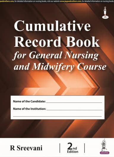 Image of - Cumulative Record Book for General Nursing and Midwifery Course