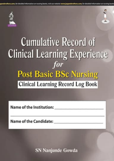 Image of - Cumulative Record of Clinical Learning Experience for Post Basic BSc Nursing