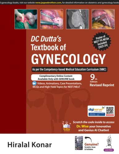 Image of - DC Dutta's Textbook of Gynecology