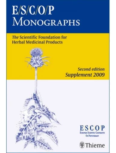 Image of - ESCOP Monographs. - 2nd Edition Supplement 2009
