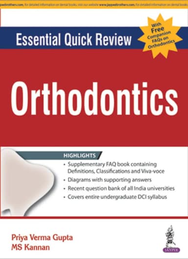 Image of - Essential Quick Review | Orthodontics (with FREE companion FAQs on Orthodontics)