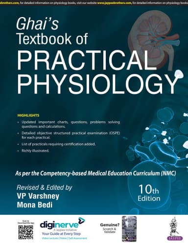 Image of - Ghai’s Textbook of Practical Physiology - 10th Edition 2023