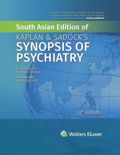 Image of - Kaplan and Sadock's Synopsis of Psychiatry -12E