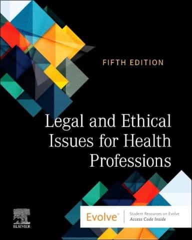 Image of - Legal and Ethical Issues for Health Professions - 5E