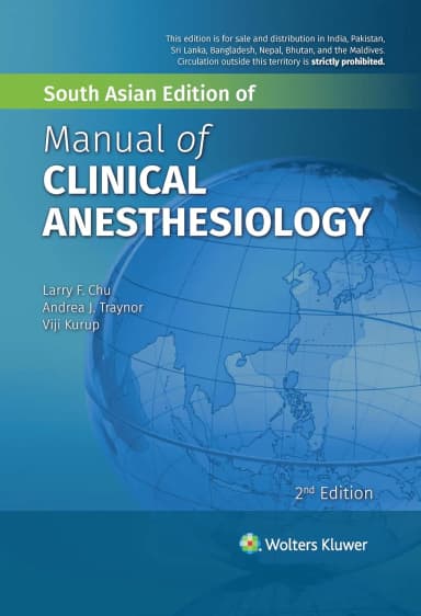 Image of - Manual of Clinical Anesthesiology (SAE) - 2E